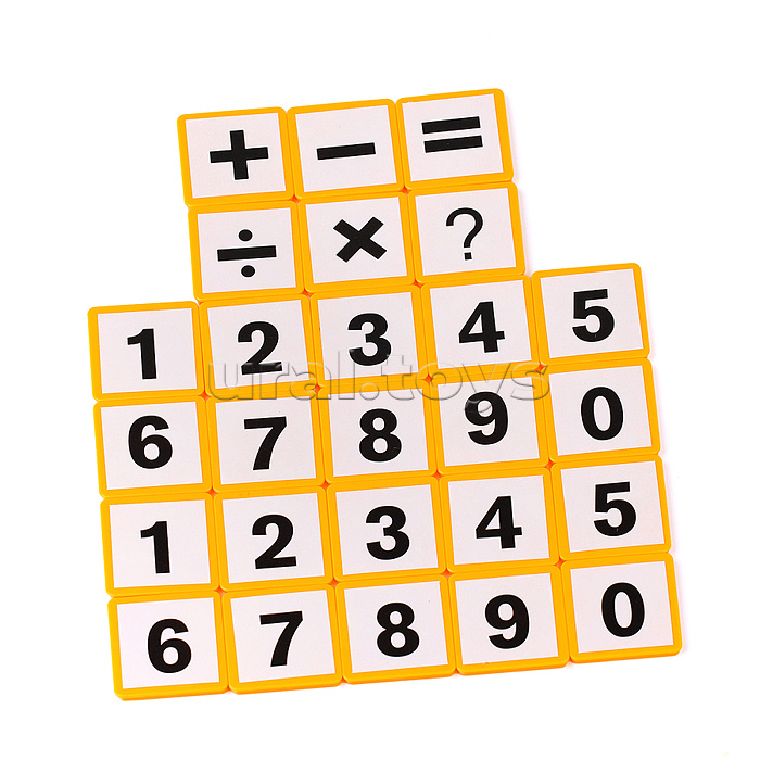 Конструктор магнитный, большой размер дет. (58 дет.), в пакете