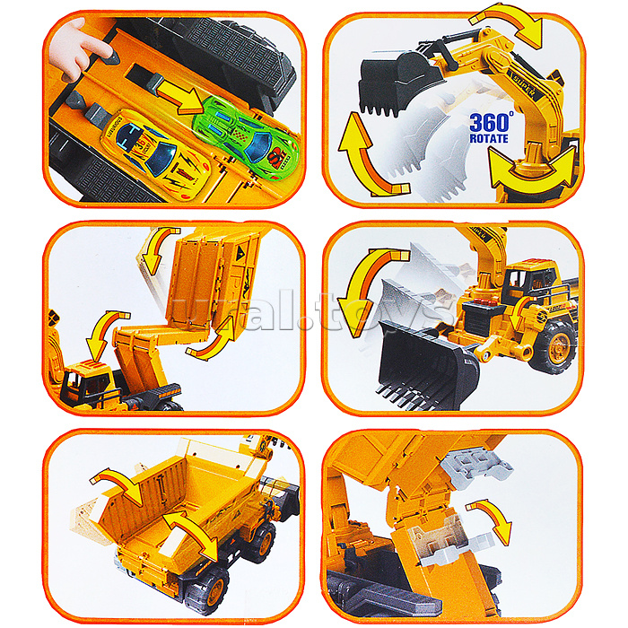 Машина-Катапульта "Экскаватор/Грейдер" в коробке