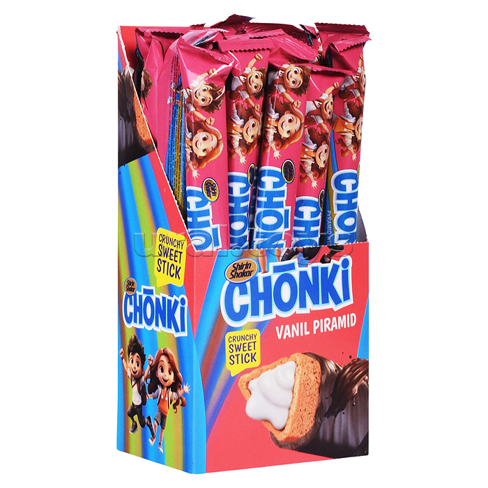 Хрустящие сладкие палочки "Chonki" cо вкусом ванили 20 г 20 шт