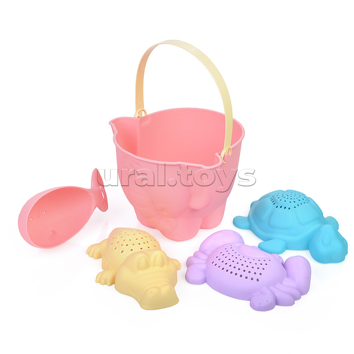 Набор песочный "Африка №8" (ведро + 4 формочки )