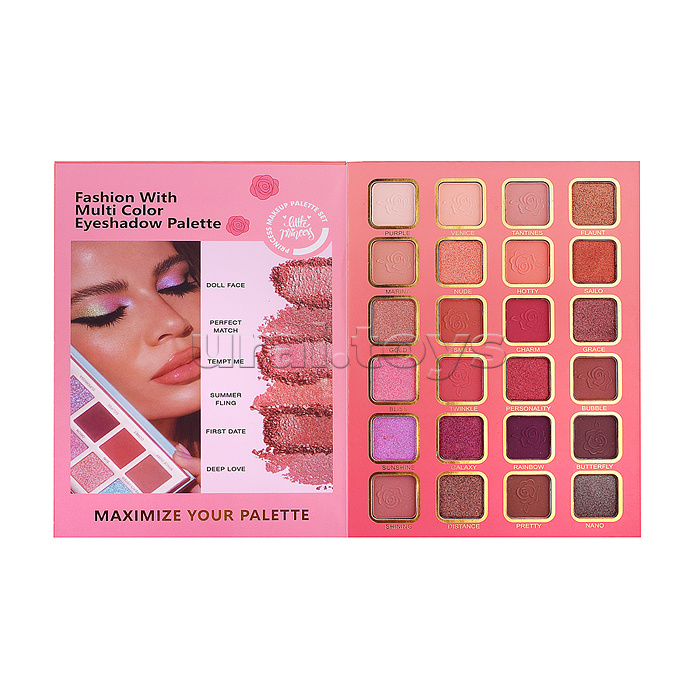 Косметика детская "Девочка в розовом платье" (палетка теней)