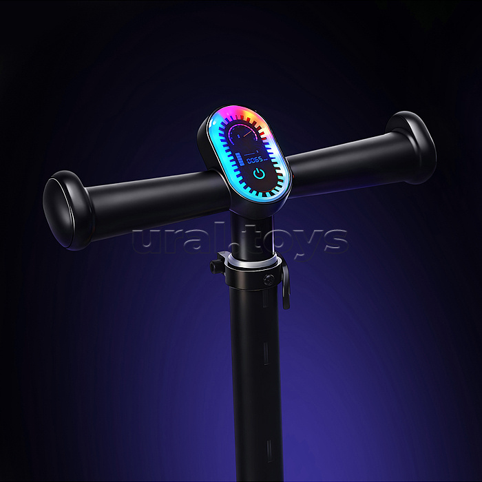 Самокат 3-х колесный ROCKET,колеса PU со светом, цвет синий