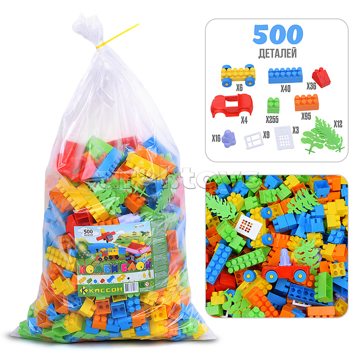 Конструктор "Комби Блок" 500 дет. Конструктор "Комби Блок" 500 дет.