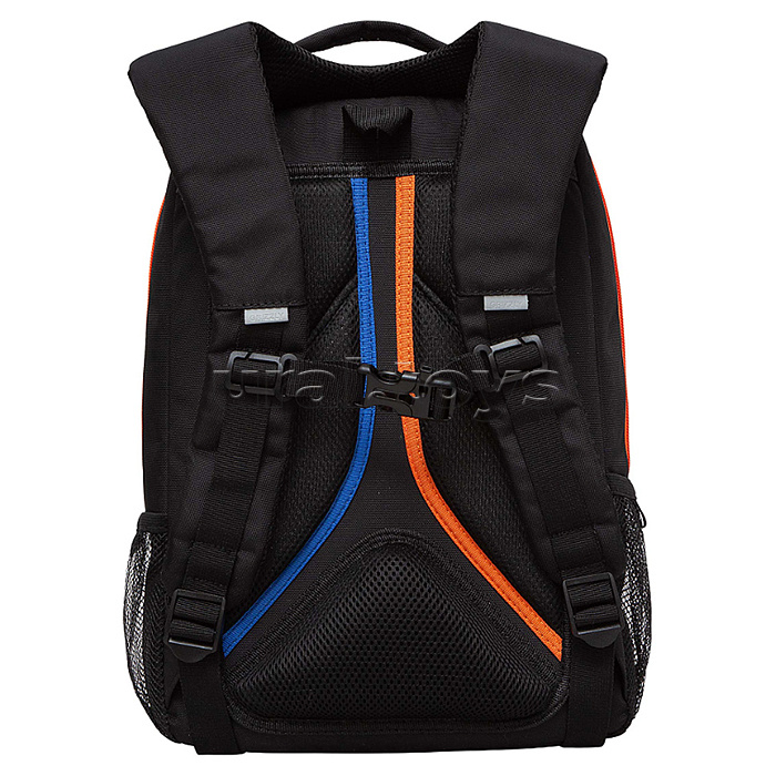 Рюкзак школьный (/1 черный - оранжевый)