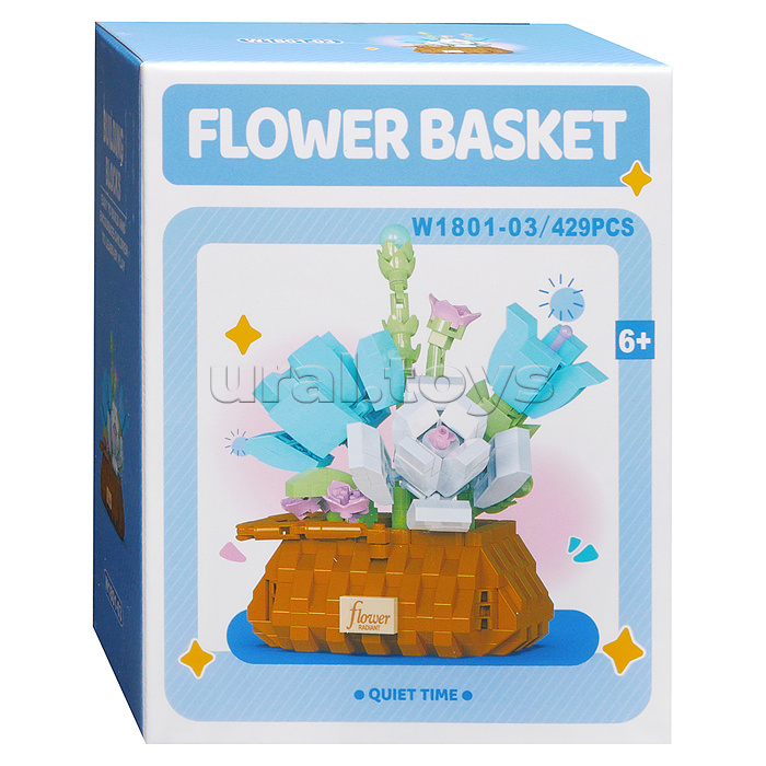 Конструктор "Корзина с цветами" (429 дет.) в коробке