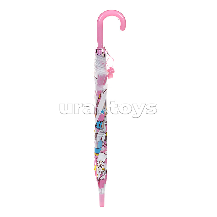 Зонт детский "Страна единорогов" (50см.) розовый