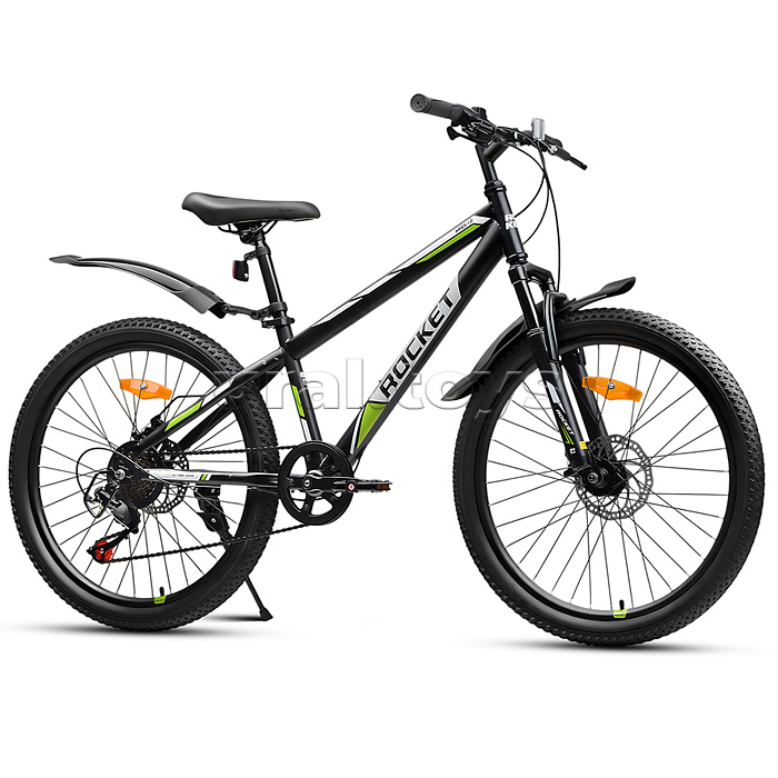Велосипед 24" Rocket Aries 1.0 , цвет черный, размер 13"