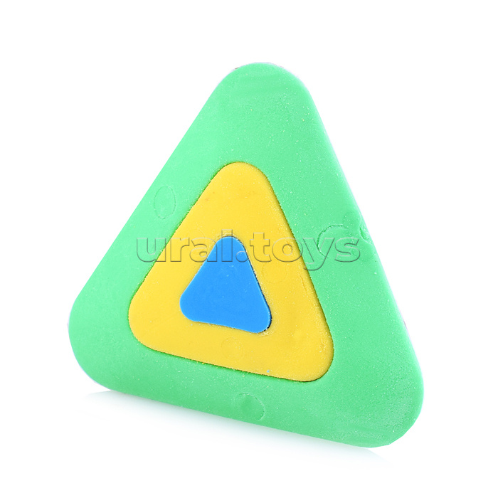 Ластик из синтетического каучука 50х46х13мм, цвета в ассортименте, в индивидуальной упаковке