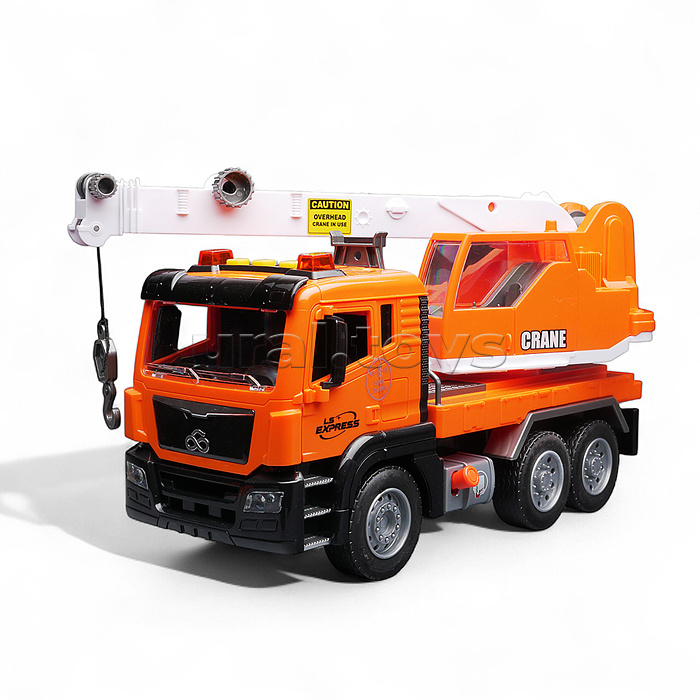 Машина "Кран" 1:10 (свет, звук) в коробке