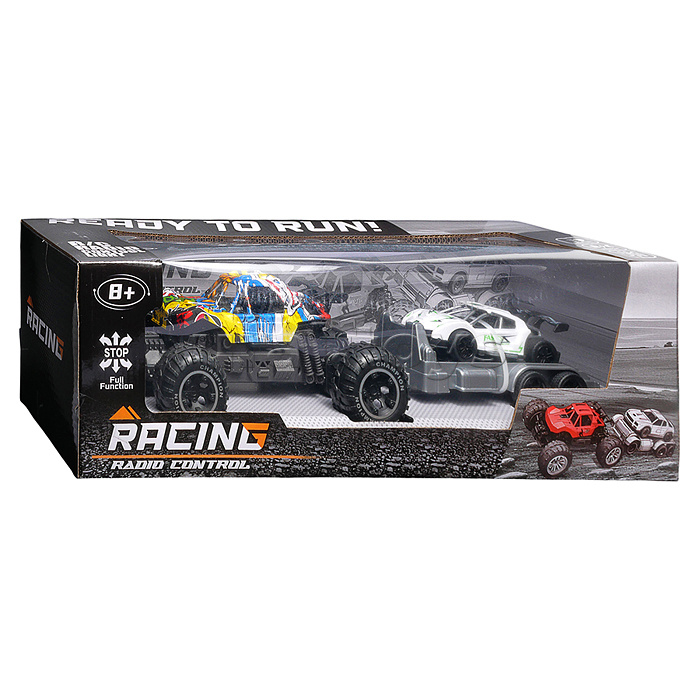 Машина "Вездеход с прицепом 4" р/у, 27 MHz, в коробке