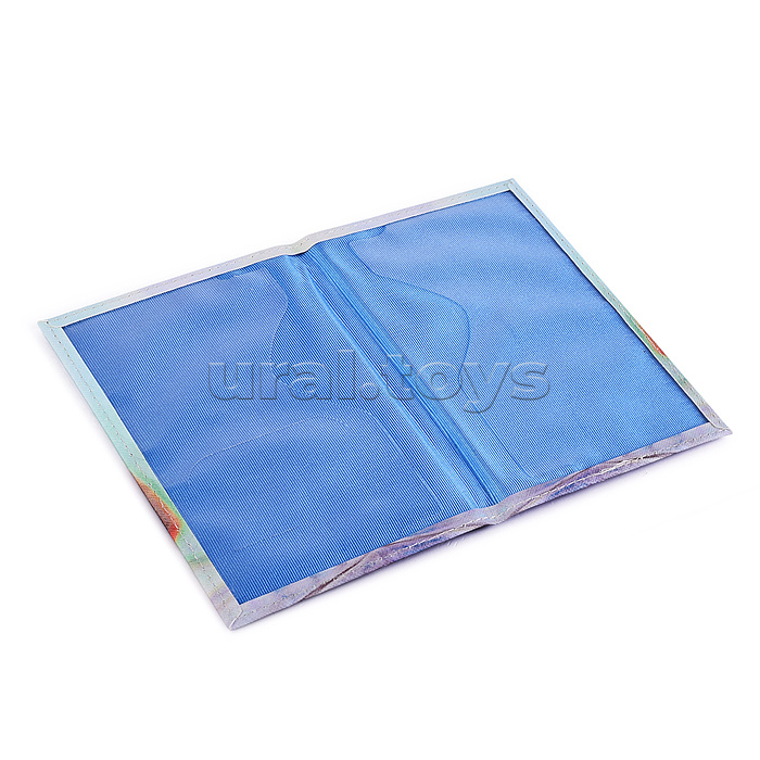 Обложка для паспорта "deVENTE. Зачем?" 10x14 см, искусственная кожа, поролон, цветная печать, отстрочка, одно отделение для визитки