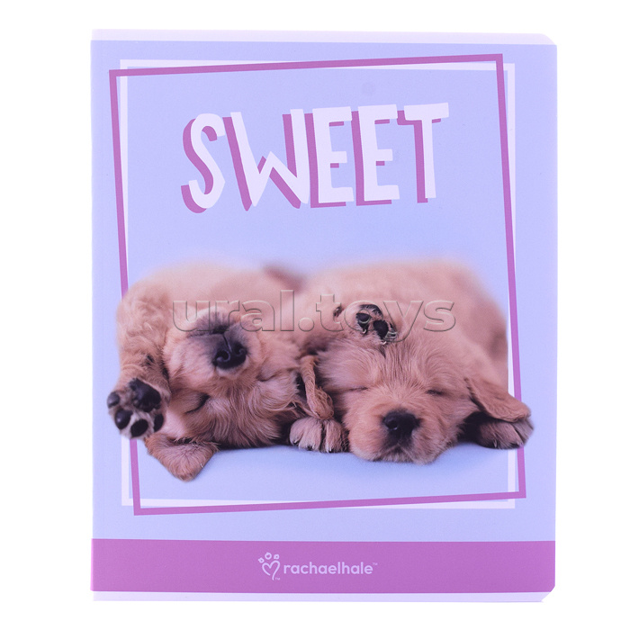 Тетрадь 48л А5 клетка, "Rachael Hale" на скобе , отделка софт-тач ламинация