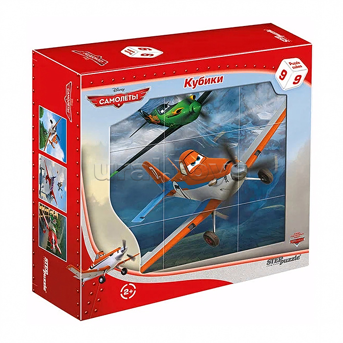 Кубики 9шт "Самолеты" Disney"