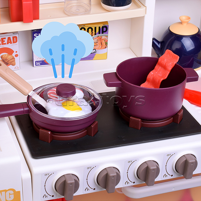 Набор кухня "Кухня сказочных блюд" с паром (108 предметов) в коробке