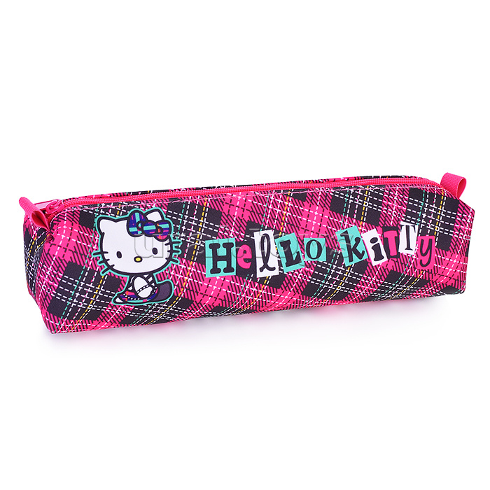 Пенал объемный Hello Kitty. Размер: 21*4,5*4,5 см. Изготовлен из полиэстера, 600 ден. Имеется одно основное отделение на молнии. Пенал подойдет для хранения школьных, канцелярских принадлежностей и прочих мелочей. Также может использоваться в качестве нео