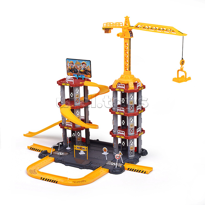 Парковка "Приключения на стройке" (142 предметов) в коробке