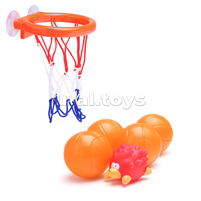 Игрушка для ванной "Баскетбол" 4 мяча