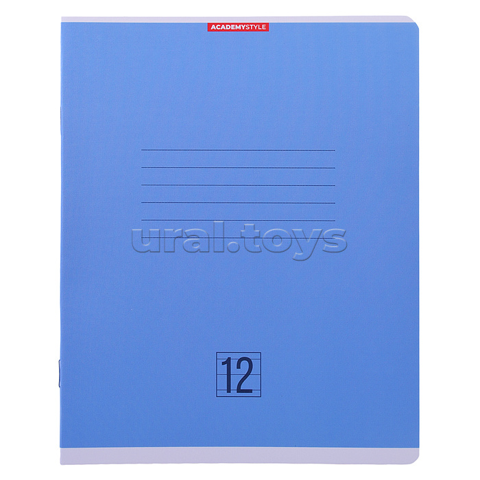 Тетр 12л  А5 линия  обл карт ВД лак Однотононный микс