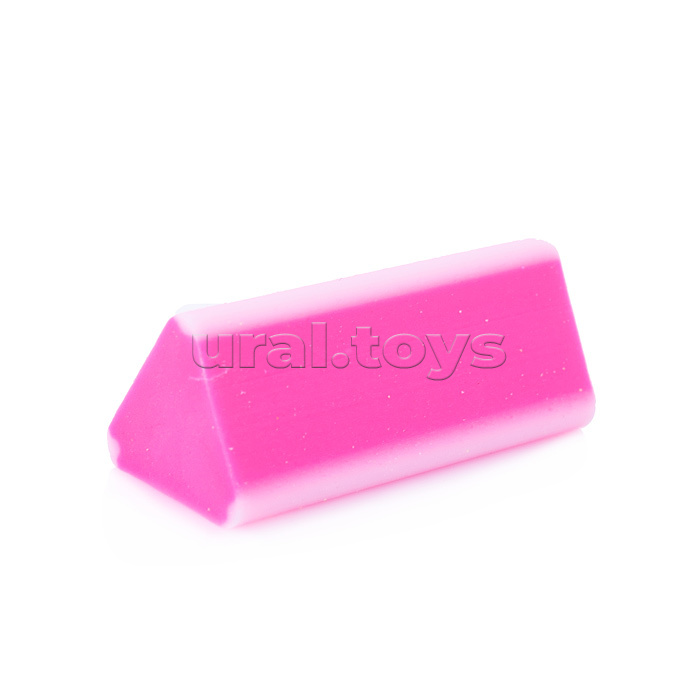 Ластик треугольный термопластичная резина цвета ассорти