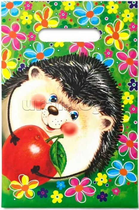 Пакет ПЭ с вырубной ручкой 20х30, 30мкм "Ёжик" ПВД