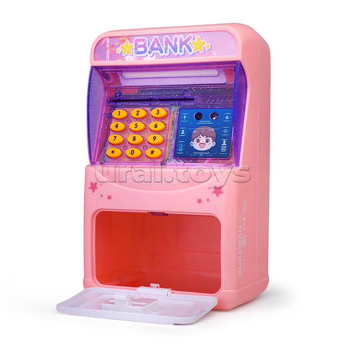 Копилка "Учимся копить" (свет, звук) в коробке