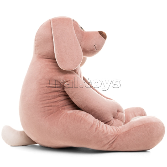 Собака Чарли, 70см (сидя 35 см), пудровый