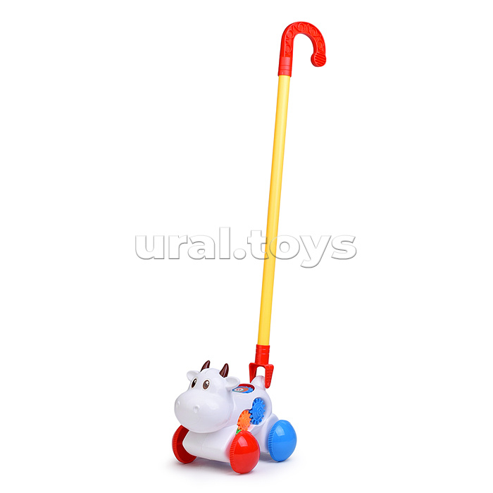 Каталка 0516 "Звонкая корова" в пакете