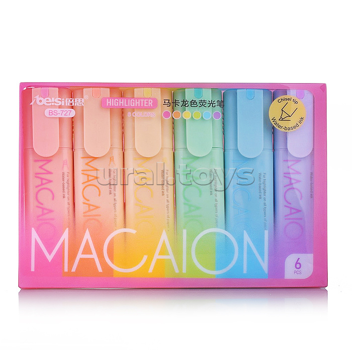 Набор маркеров-выделителей (6 цветов в наборе)