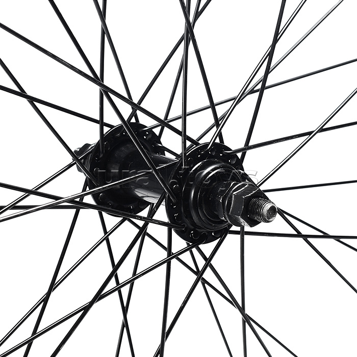 Колесо велосипедное 26" переднее, алюминий, V-br, с гайками