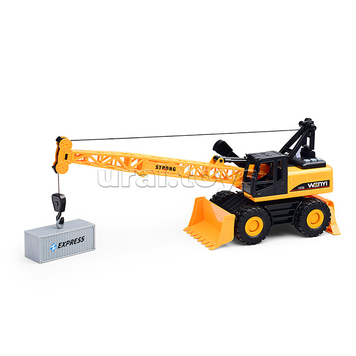 Спецтехника "Кран" 1:14 (свет, звук) в коробке