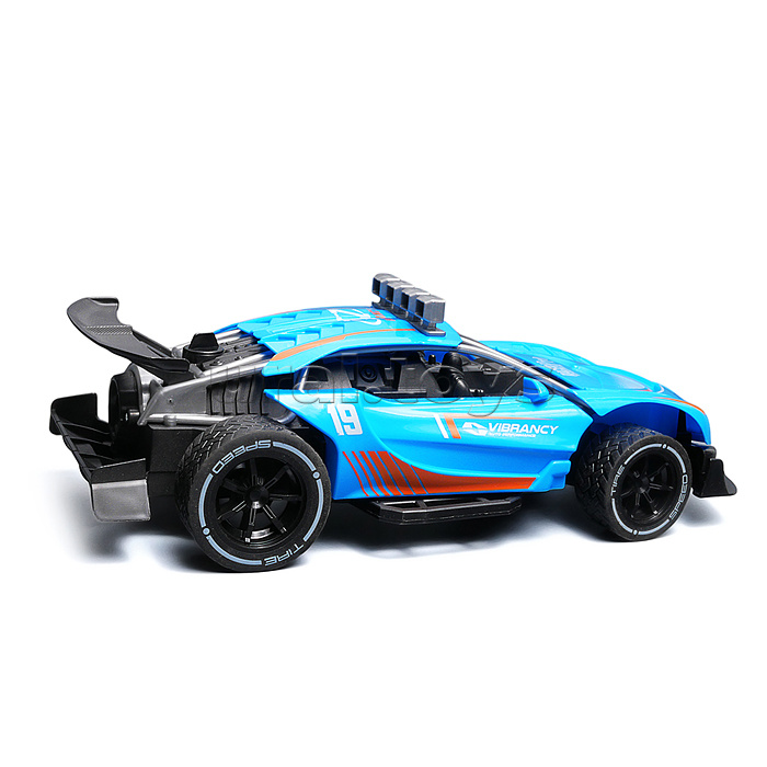 Машина "Турбо мощь" р/у, 27 MHz, со спреем, с аккум., в коробке