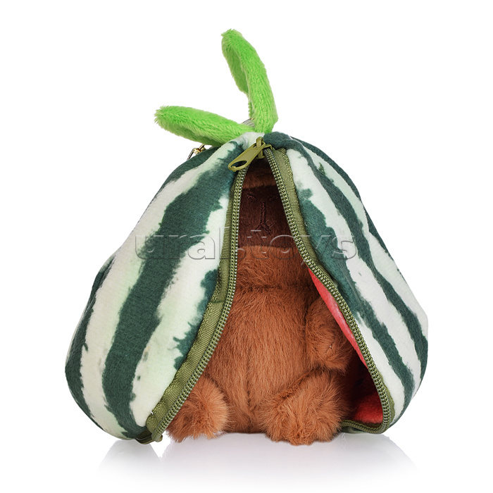 Мягкая игрушка "Капибара в сумочке" 12 см