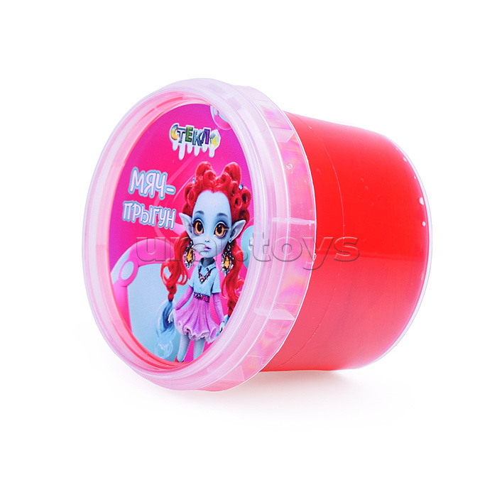 Слайм "Стекло" 90 гр красный Мяч-Прыгун