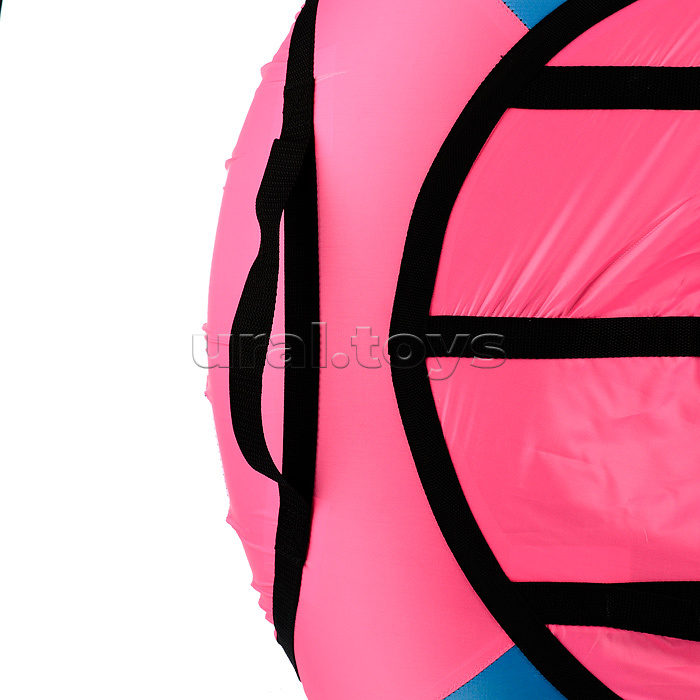 Санки-ватрушка, серия "Эконом", 85см. голубой-яркий розовый