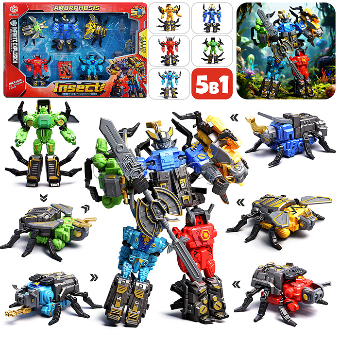 Робот "Насекомое" трансформирующийся, в коробке