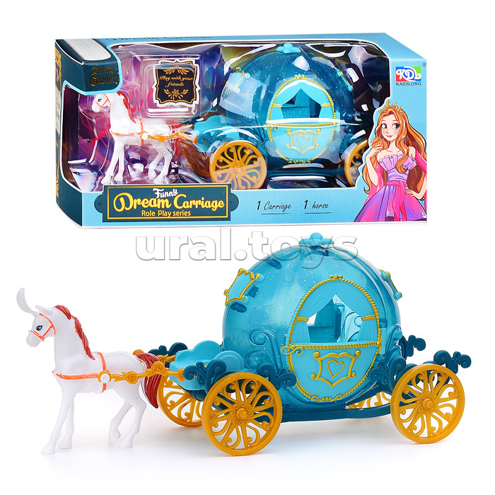 Карета "Сказка" с лошадью, в коробке