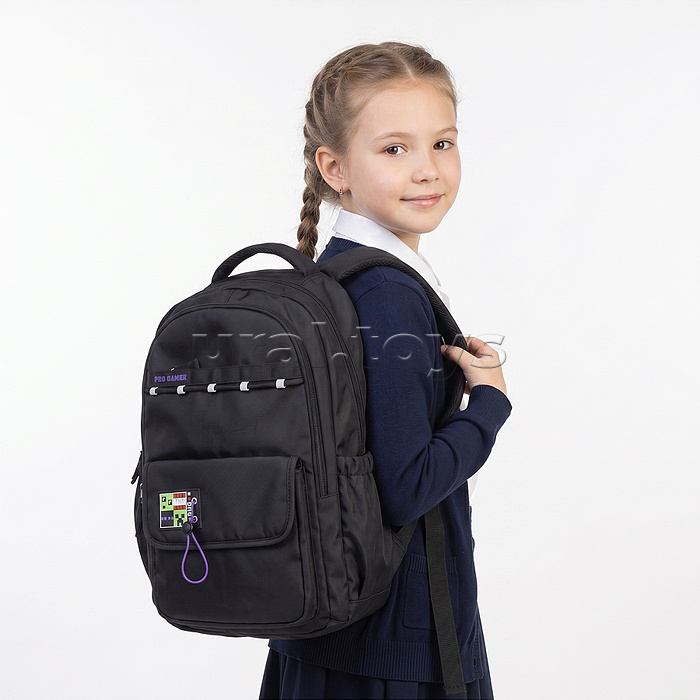 Рюкзак "Классный формат. Пиксель бум" 45х30,5х19см полиэстер 2 отделения 4 кармана