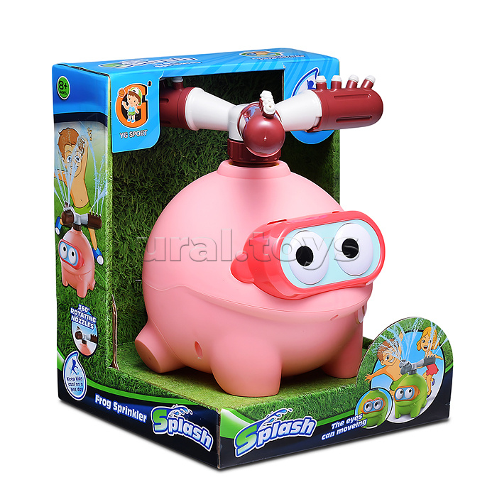 Игрушка - брызгалка "Пучеглазик", для подключения к водному шлангу, в коробке