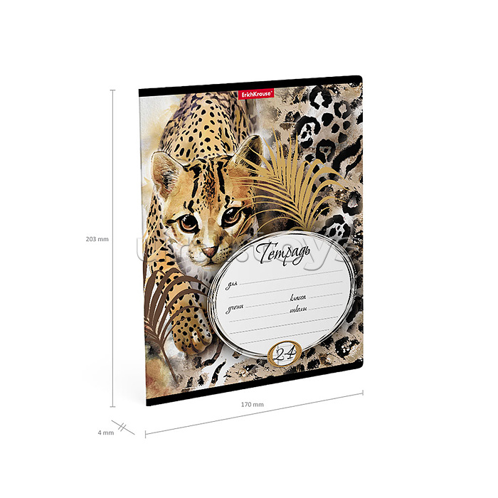 Тетрадь 24 л. клетка, Wild Cat