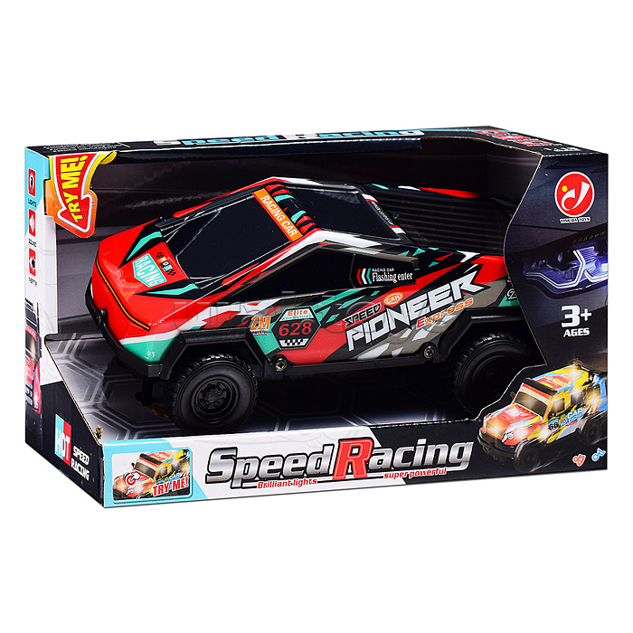 Машина "Король дороги" 1:18, свет, звук, в коробке