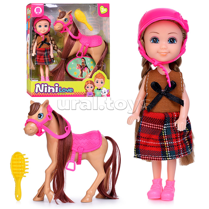 Кукла с аксессуарами "Бри и ее лошадка" в коробке