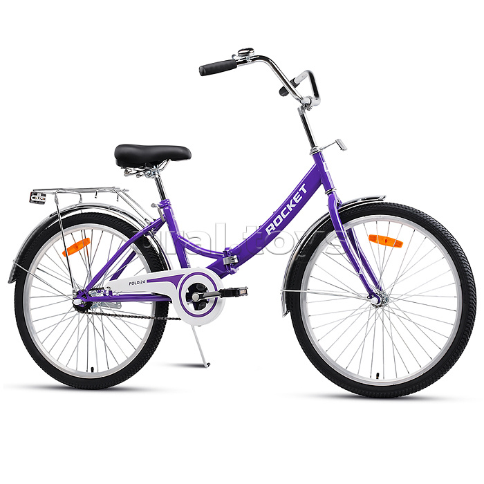 Велосипед 24" Rocket City Fold 24, цвет фиолетовый, размер 16"