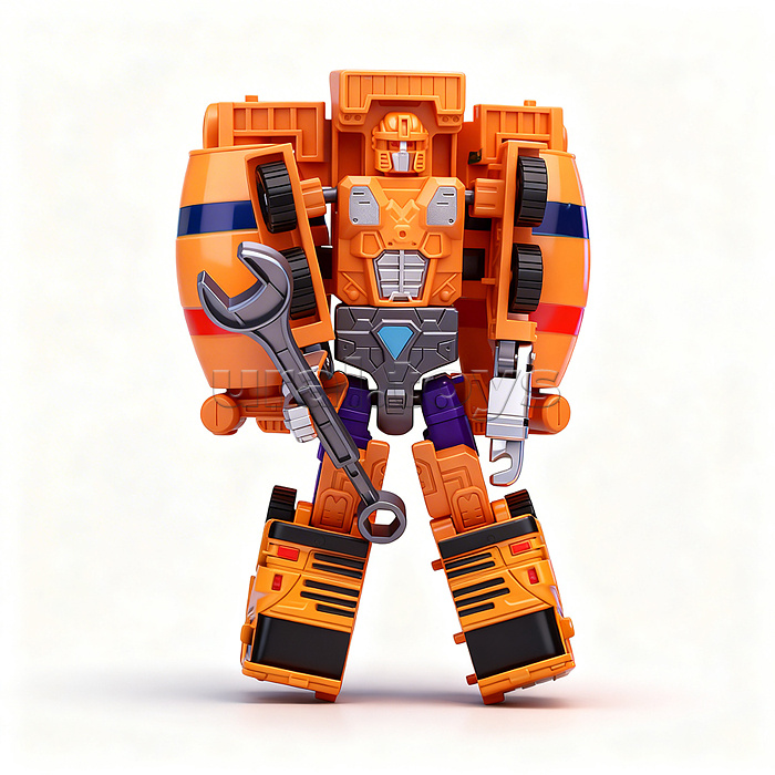 Робот трансформирующийся в спец технику, в коробке