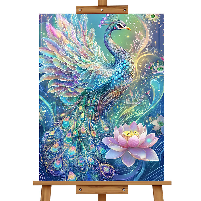 Мозаика алмазная "Сказочный павлин" 30*40см