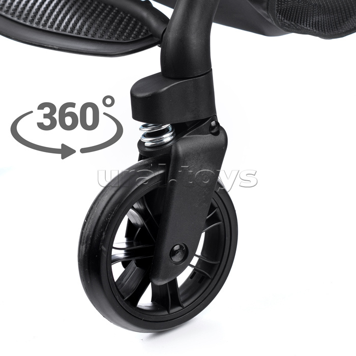 Коляска прогулочная Prammy Black, черный (в коробке)