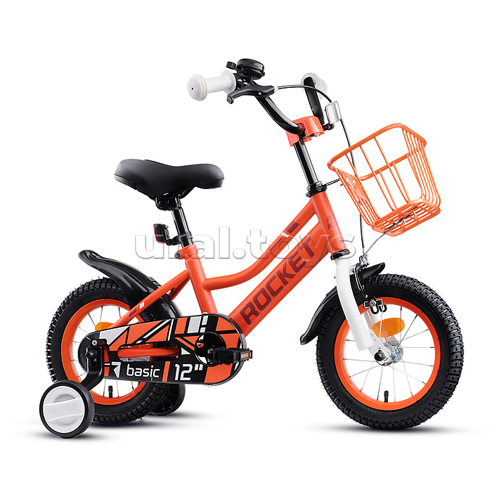 Велосипед 12" Rocket Basic, цвет коралловый