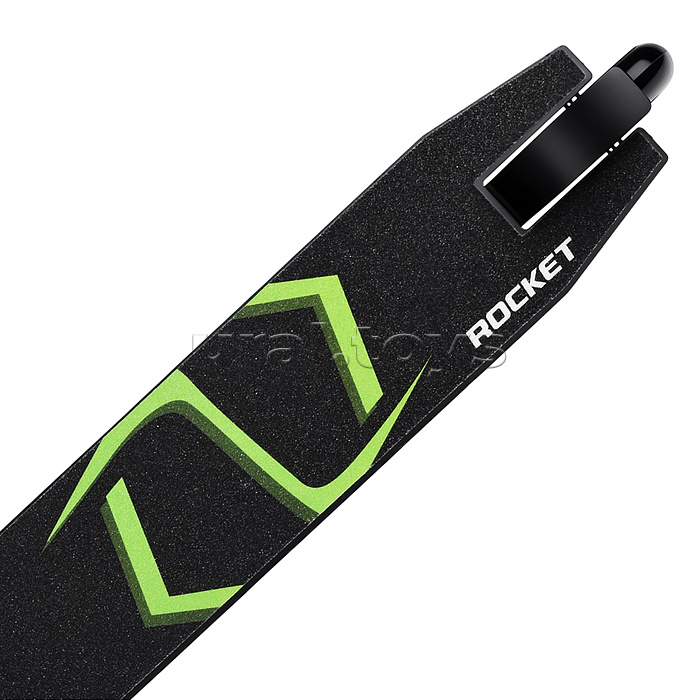 Самокат трюковый ROCKET,колеса PU/пластик 100 мм,ABEC 7, зеленый (в пакете)