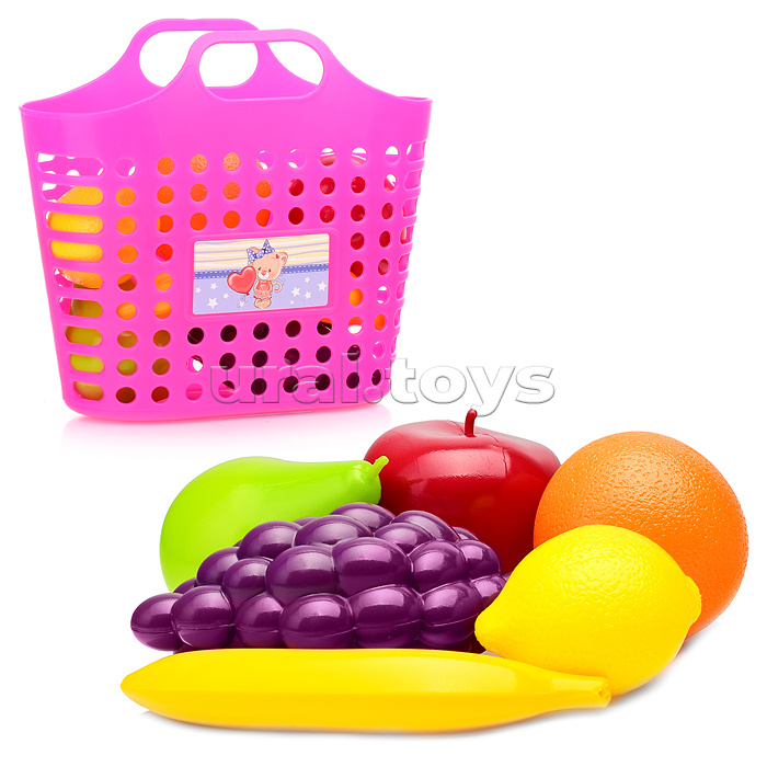 Игровой набор "Фруктовая корзинка" (7 предметов)