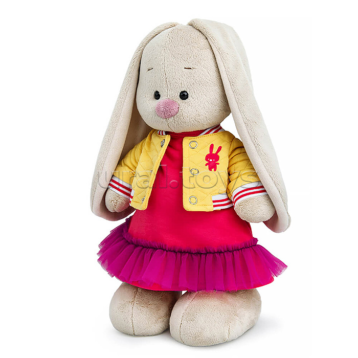 Зайка Ми в бомбере и платье с оборкой (малый)