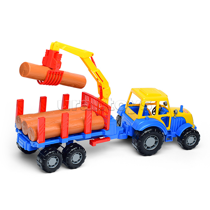 Алтай, трактор с полуприцепом-лесовоз